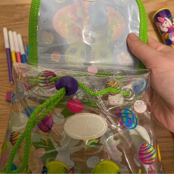 Vintage Lisa Frank Zoomer & Zorbit Dancing Aliens Mini Bag W/ Stickers Stampers - Picture 8 of 11